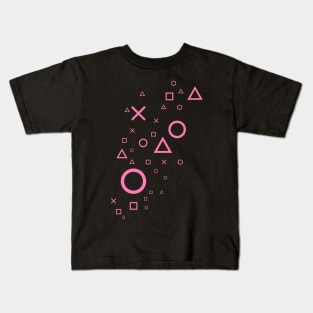 Pastel Pink Playstation Magic Kids T-Shirt